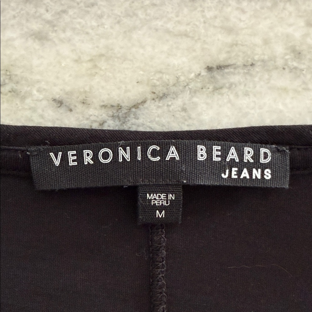 Veronica Beard Cindy V-neck T-Shirt - Picture 4 of 6